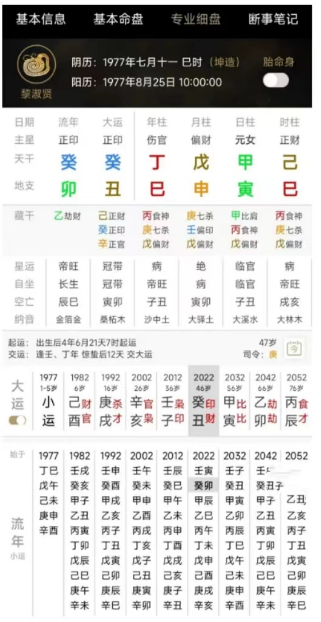 生辰八字算命：黎淑贤的八字是什么样的？46岁去世只因枭神夺食？