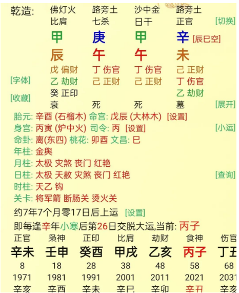 食伤制官杀富命（八字真人在线算命）
