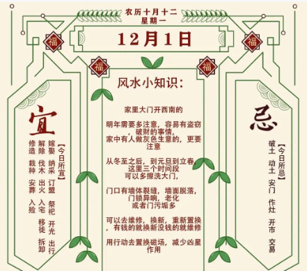 2025年十二生肖12月01日注意事项：算命真人网站