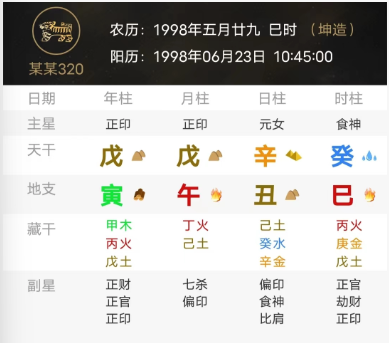 五行喜忌之木火土（八字真人在线算命）