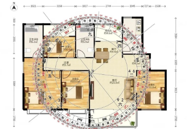 亥山巳向八运宅财运解析:内外局财位格局,定中富之局(算命真人网站)(图3) 83f76663-d7d5-459f-90e4-f9e82967ece9.png